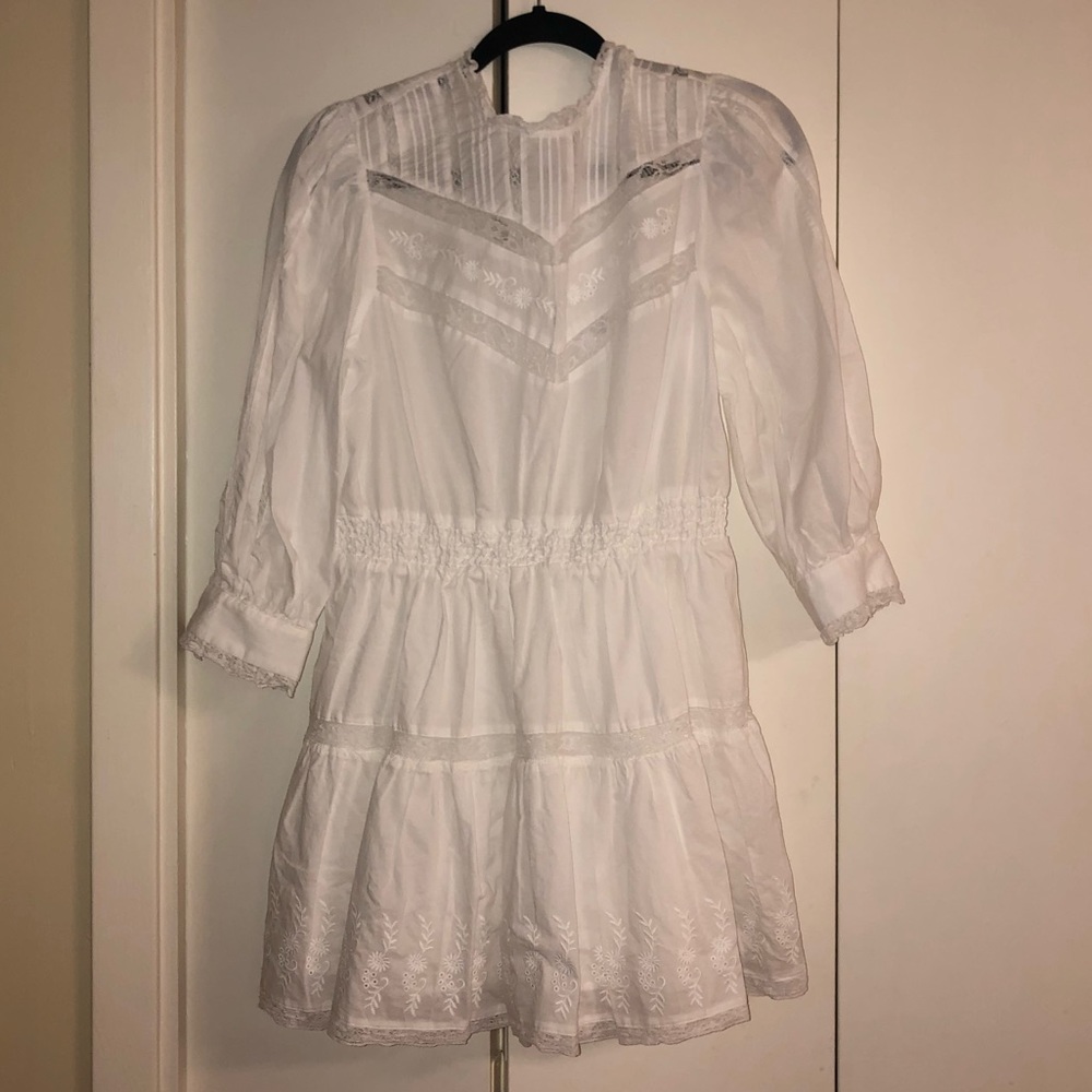 Loveshack Fancy Target White Peasant Dress